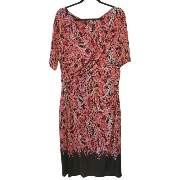 Boden Dresses & Skirts - Boden Pink & Black Jersey Knit Midi Length Dress Size 18‎ Long